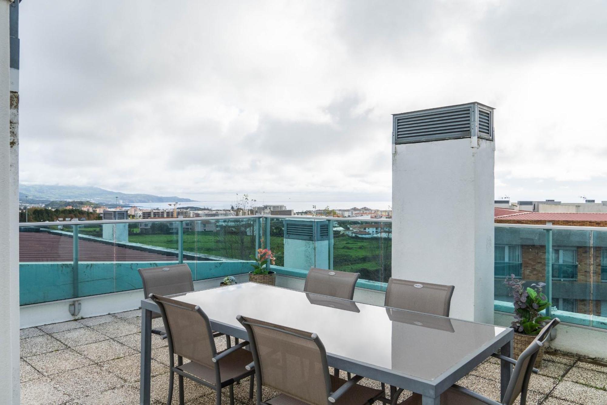 Rooftop Terrace Apartment Pdl Ponta Delgada Esterno foto